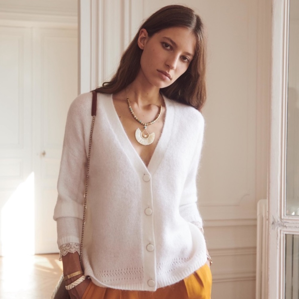 ✨Sézane Gilet Charles in Snow✨